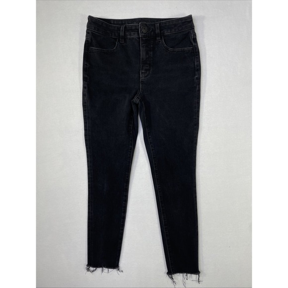 American Eagle Outfitters Denim - American Eagle Women Size 6 High Rise Dream Stretch Jegging Black Skinny (28x24)